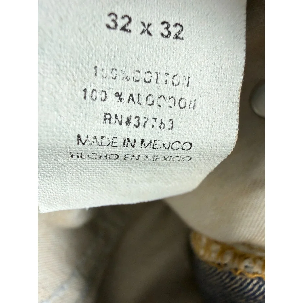 NEW Perry Ellis America 429 Medium Stone Wash Straight Leg jeans Mens 32 x 32
